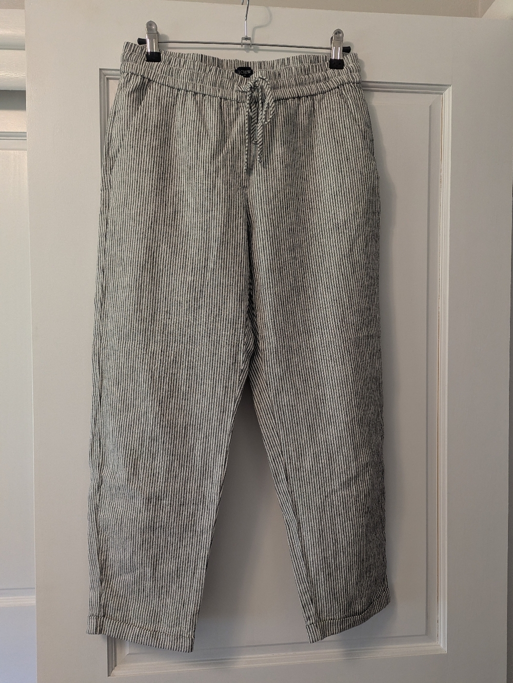 J. Crew Pinstriped Linen Pant Size 4